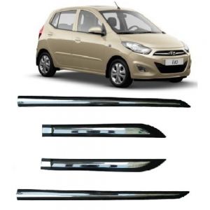 Door Side Beading For i10 Old  - Silver & Black